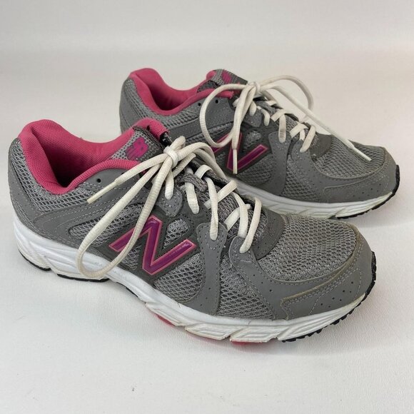 New Balance 481 Gray and Pink Running Shoe Size 9 - Picture 2 of 6